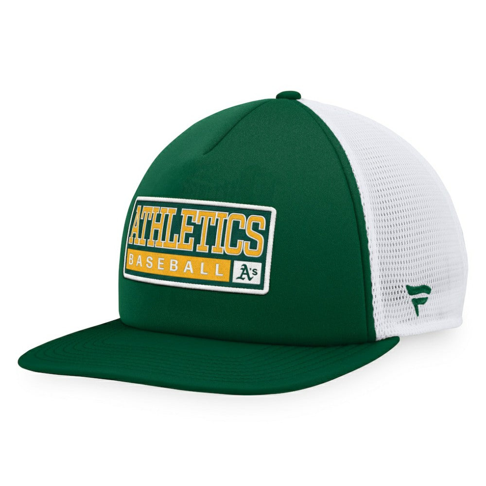 MLB Athletics Majestic Foam Trucker Snapback Hat