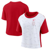 MLB St. Louis Cardinals Nike Women's Line Up High Hip Fashion T-Shirt