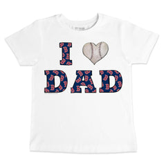 MLB Boston Red Sox Tiny Turnip Youth I Love Dad T-Shirt