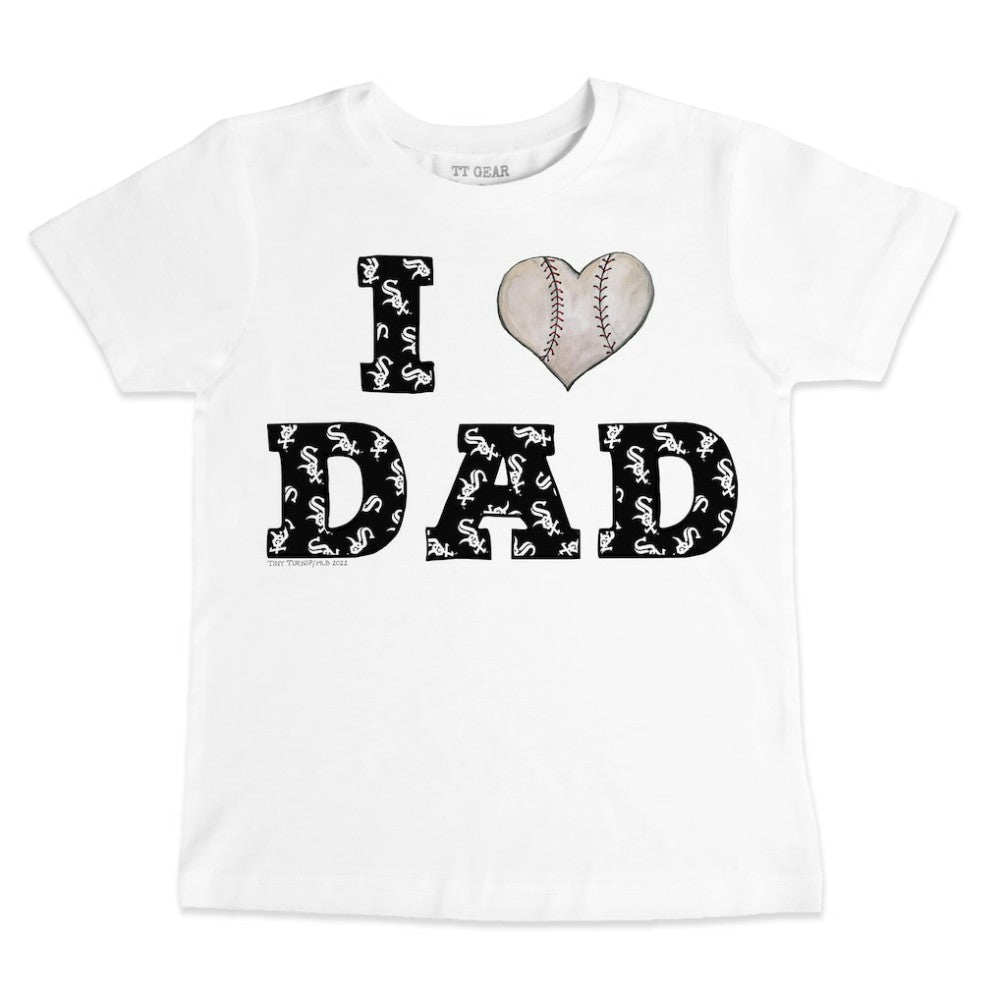MLB Chicago White Sox Tiny Turnip Youth I Love Dad T-Shirt