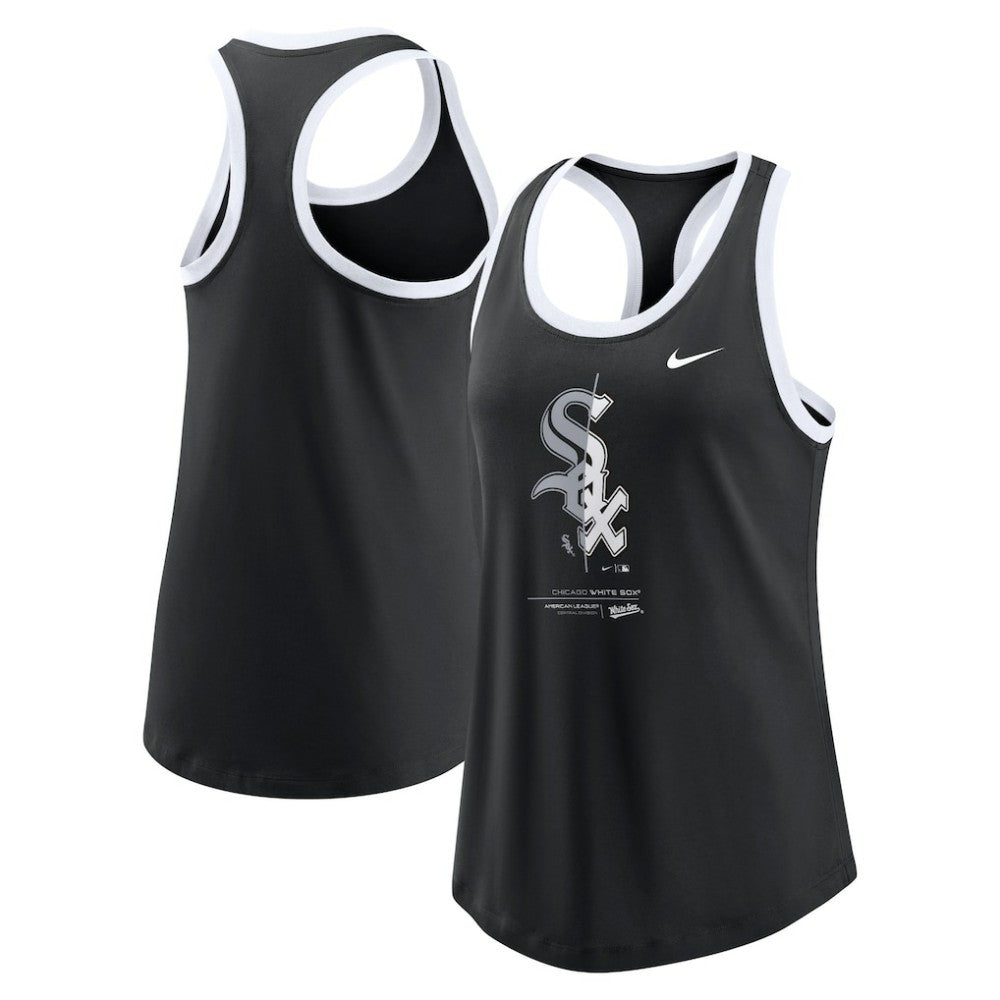 MLB Chicago White Sox Nike Women's Tech Tri-Blend Tank Top