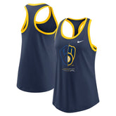 MLB Milwaukee Brewers Nike Women's Tech Tri-Blend Tank Top
