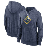 MLB Milwaukee Brewers Nike Women's Diamond Icon Gym Vintage Lightweight Hooded Top