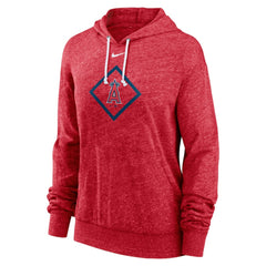 MLB Los Angeles Angels Nike Women's Diamond Icon Gym Vintage Lightweight Hooded Top