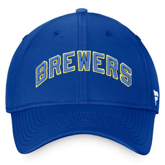 MLB Milwaukee Brewers Fanatics Cooperstown Core Flex Hat
