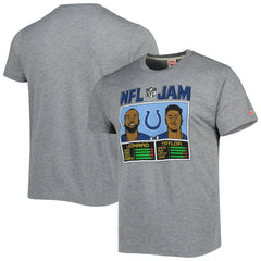 Jonathan Taylor & Shaquille Leonard Homage Unisex NFL Jam Tri-Blend T-Shirt - Indianapolis Colts