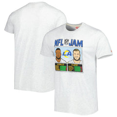 Aaron Donald & Cooper Kupp Homage Unisex NFL Jam Tri-Blend T-Shirt - Los Angeles Rams