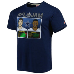 Troy Aikman & Michael Irvin Homage Unisex NFL Jam Retired Tri-Blend T-Shirt - Dallas Cowboys