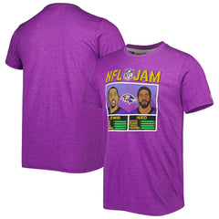 Ray Lewis & Ed Reed Homage Unisex NFL Jam Retired Tri-Blend T-Shirt - Baltimore Ravens