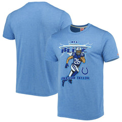 Jonathan Taylor Homage Unisex NFL Blitz Player Tri-Blend T-Shirt - Indianapolis Colts