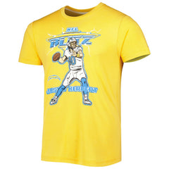 Justin Herbert Homage Unisex NFL Blitz Player Tri-Blend T-Shirt - Los Angeles Chargers