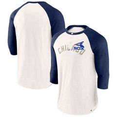 MLB Chicago White Sox Fanatics Backdoor Slider Raglan 3/4-Sleeve T-Shirt