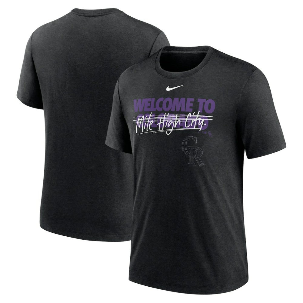 MLB Colorado Rockies Nike Home Spin Tri-Blend T-Shirt