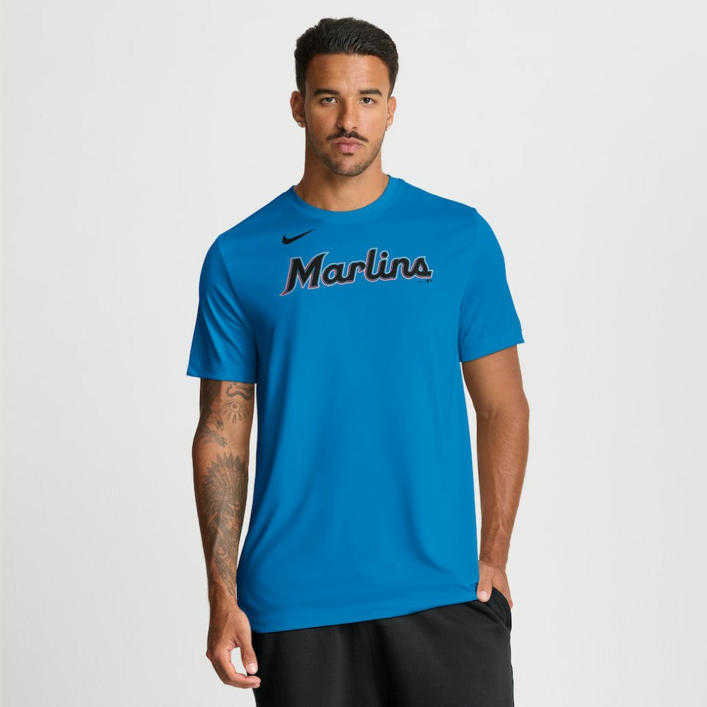 MLB Miami Marlins Nike New Legend Wordmark Dri-FIT T-Shirt