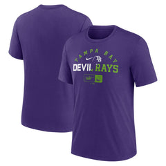 MLB Tampa Bay Rays Nike Rewind Review Slash Tri-Blend T-Shirt