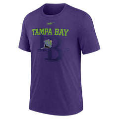 MLB Tampa Bay Rays Nike Rewind Retro Tri-Blend T-Shirt