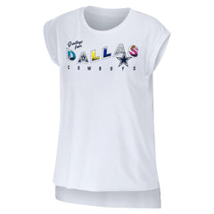 WEAR by Erin Andrews Women's Greetings From Muscle T-Shirt - Dallas Cowboys