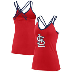 MLB St. Louis Cardinals Fanatics Women's Barrel It Up Cross Back V-Neck Tank Top