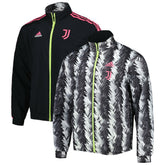 Juventus 2022/23 On-Field Team Logo Anthem Reversible Full-Zip Jacket - Adidas Black
