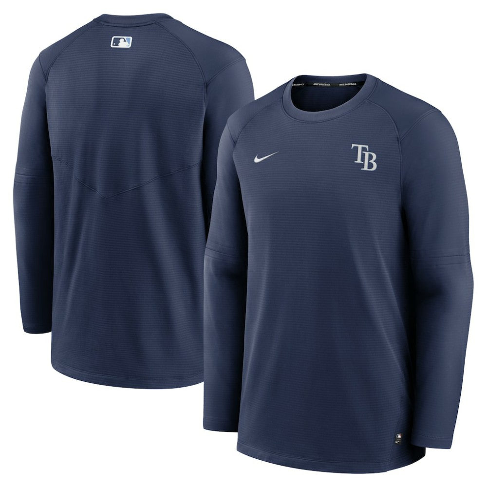 MLB Tampa Bay Rays Nike Authentic Collection Logo Performance Long Sleeve T-Shirt