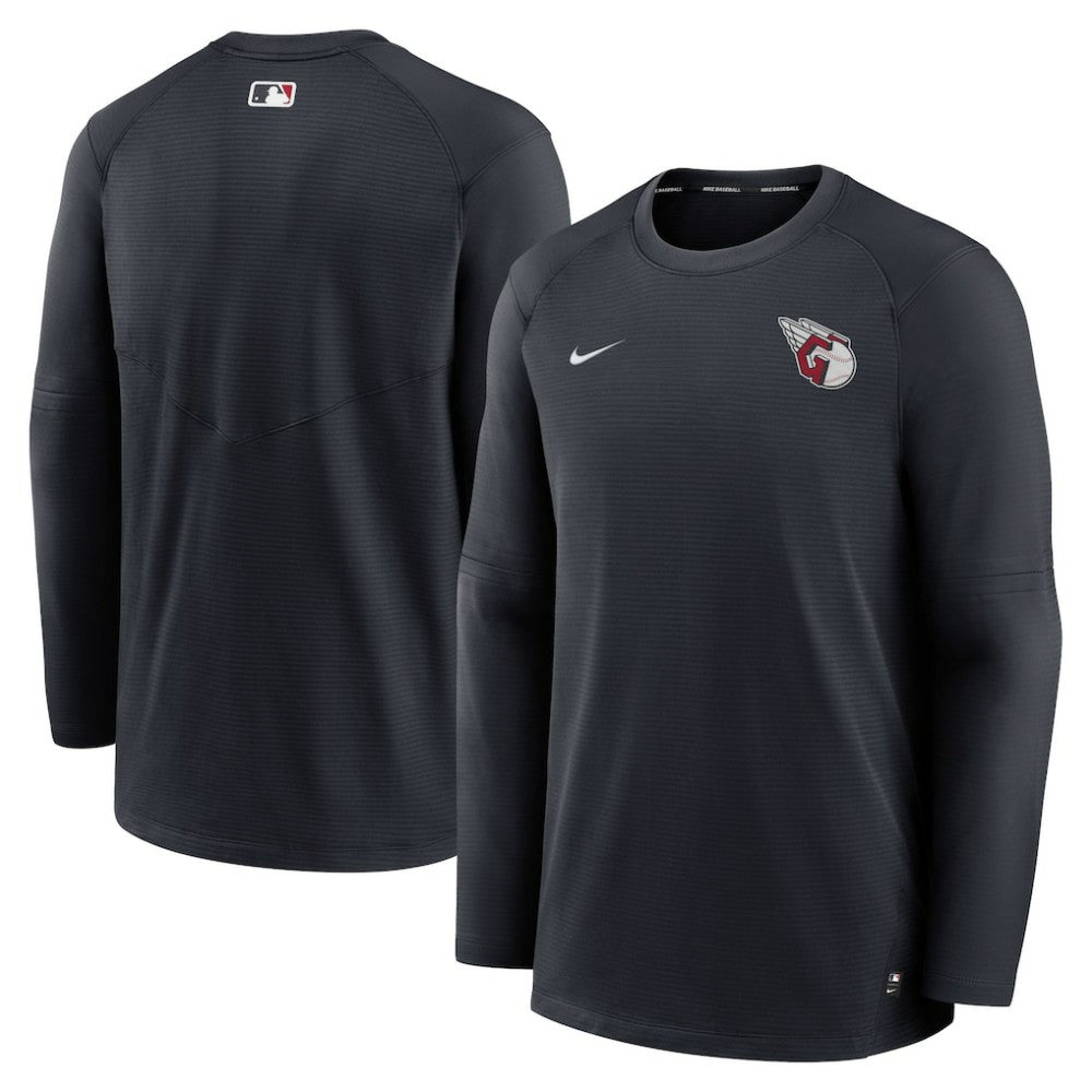 MLB Cleveland Guardians Nike Authentic Collection Logo Performance Long Sleeve T-Shirt