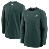 MLB Athletics Nike Authentic Collection Logo Performance Long Sleeve T-Shirt