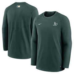 MLB Athletics Nike Authentic Collection Logo Performance Long Sleeve T-Shirt