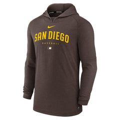 MLB San Diego Padres Nike Authentic Collection Lightweight Dri-FIT Hooded Pullover