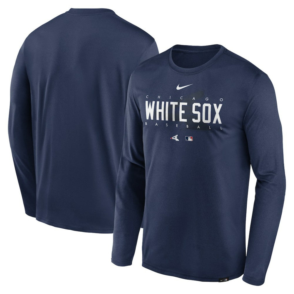 MLB Chicago White Sox Nike Authentic Collection Team Logo Legend Performance Long Sleeve T-Shirt