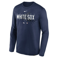 MLB Chicago White Sox Nike Authentic Collection Team Logo Legend Performance Long Sleeve T-Shirt