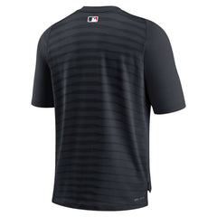 MLB Cleveland Guardians Nike Authentic Collection Pregame Raglan Performance V-Neck T-Shirt