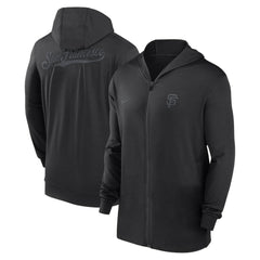 MLB San Francisco Giants Nike Authentic Collection Travel Performance Lightweight Full-Zip Hoodie