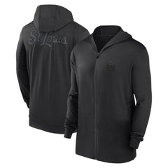 MLB St. Louis Cardinals Nike Authentic Collection Travel Performance Lightweight Full-Zip Hoodie