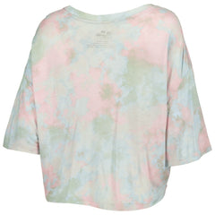 MLB Chicago White Sox Majestic Threads Women's Cooperstown Collection Tie-Dye Boxy Cropped Tri-Blend T-Shirt