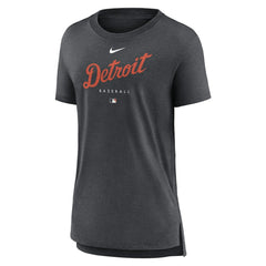 MLB Detroit Tigers Nike Women's Authentic Collection Early Work Tri-Blend T-Shirt
