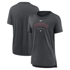 MLB Houston Astros Nike Women's Authentic Collection Early Work Tri-Blend T-Shirt