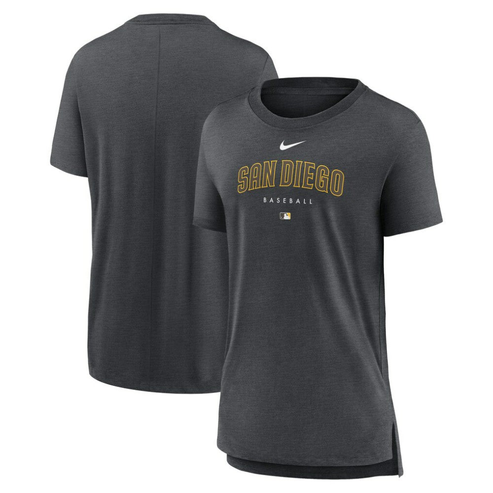 MLB San Diego Padres Nike Women's Authentic Collection Early Work Tri-Blend T-Shirt