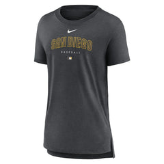 MLB San Diego Padres Nike Women's Authentic Collection Early Work Tri-Blend T-Shirt