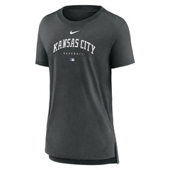 MLB Kansas City Royals Nike Women's Authentic Collection Early Work Tri-Blend T-Shirt