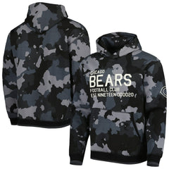 The Wild Collective Camo Pullover Hoodie - Chicago Bears