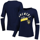 MLB Milwaukee Brewers Touch Women's Formation Long Sleeve T-Shirt