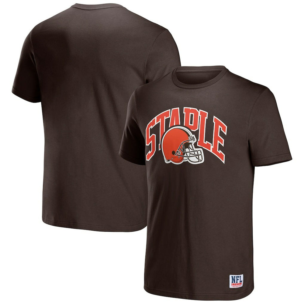 NFL x Staple Logo Lockup T-Shirt - Cleveland Browns