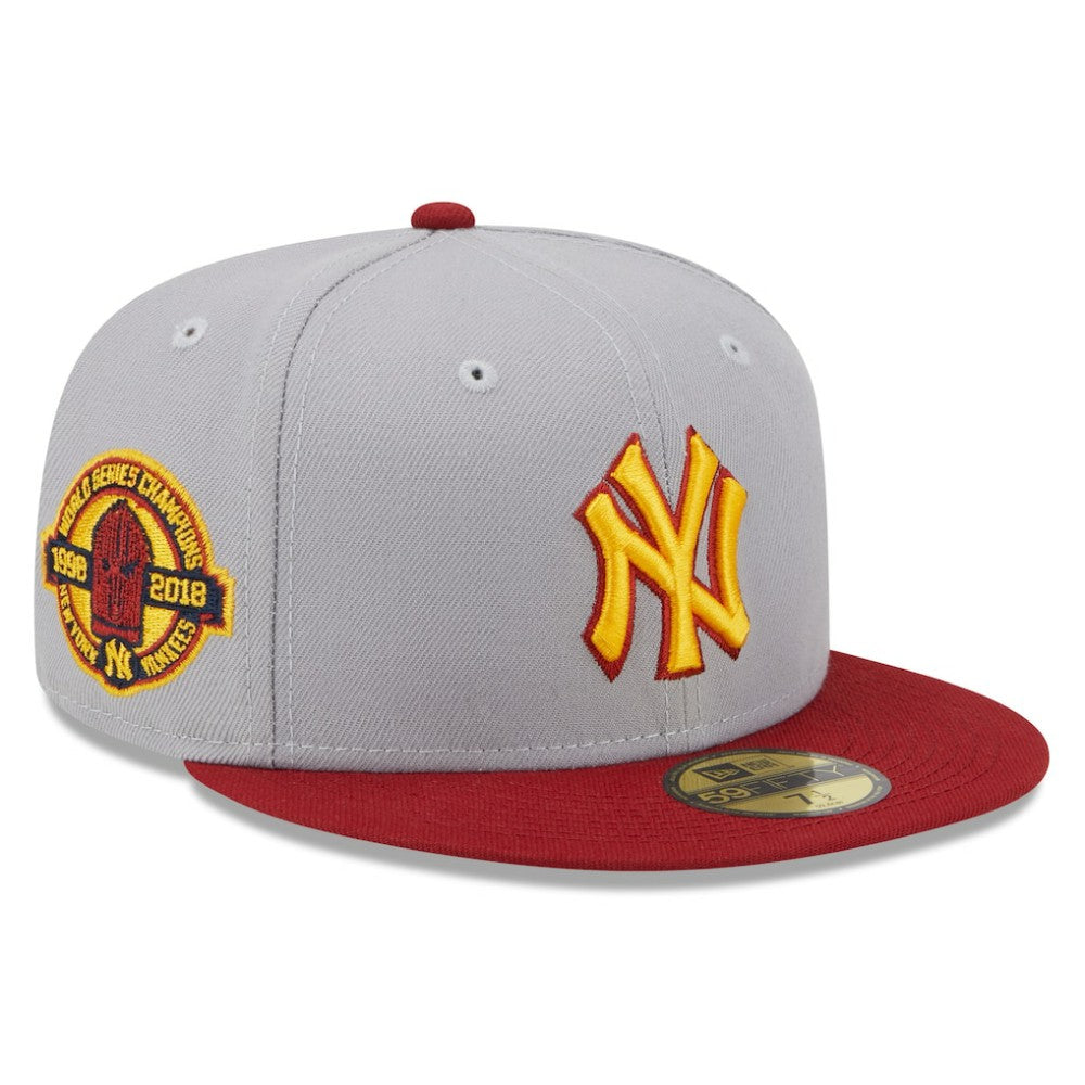 MLB New York Yankees New Era World Series Champions Navy Undervisor 59FIFTY Fitted Hat