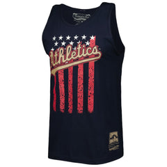 MLB Athletics Mitchell & Ness Cooperstown Collection Stars and Stripes Tank Top