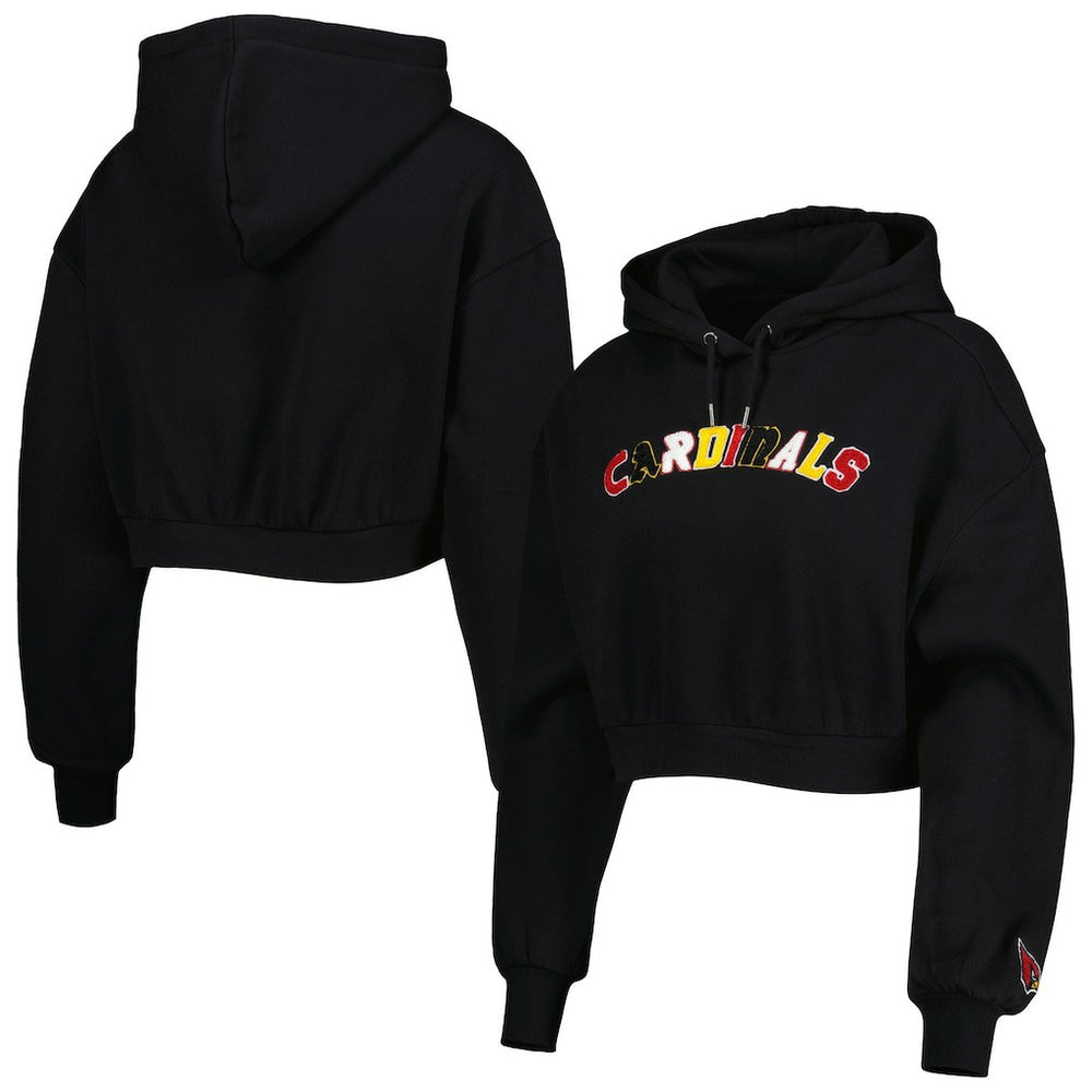 The Wild Collective Women's Cropped Pullover Hoodie - Arizona Cardinals