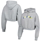 The Wild Collective Women's Cropped Pullover Hoodie - Los Angeles Chargers