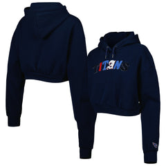 The Wild Collective Women's Cropped Pullover Hoodie - Tennessee Titans