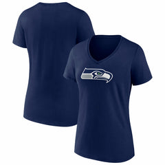 Women's Icon Primary Logo V-Neck T-Shirt - Seattle Seahawks