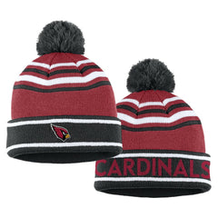 WEAR by Erin Andrews Women's Colorblock Cuffed Knit Hat with Pom and Scarf Set - Arizona Cardinals