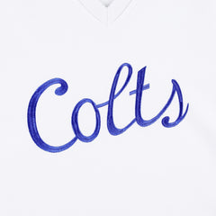 The Wild Collective Women's Cheer V-Neck Fleece Pullover Sweatshirt - Indianapolis Colts